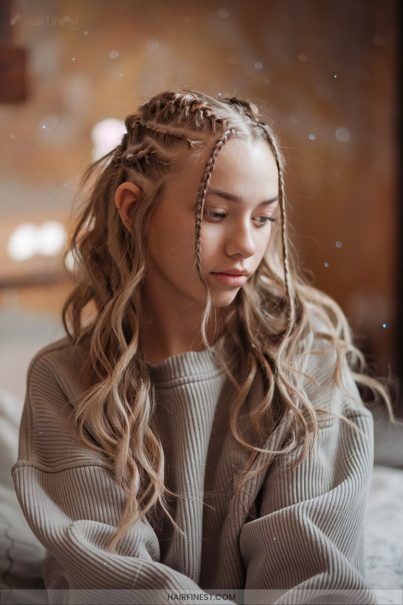 7 Half Up Braided Styles With Soft Curls