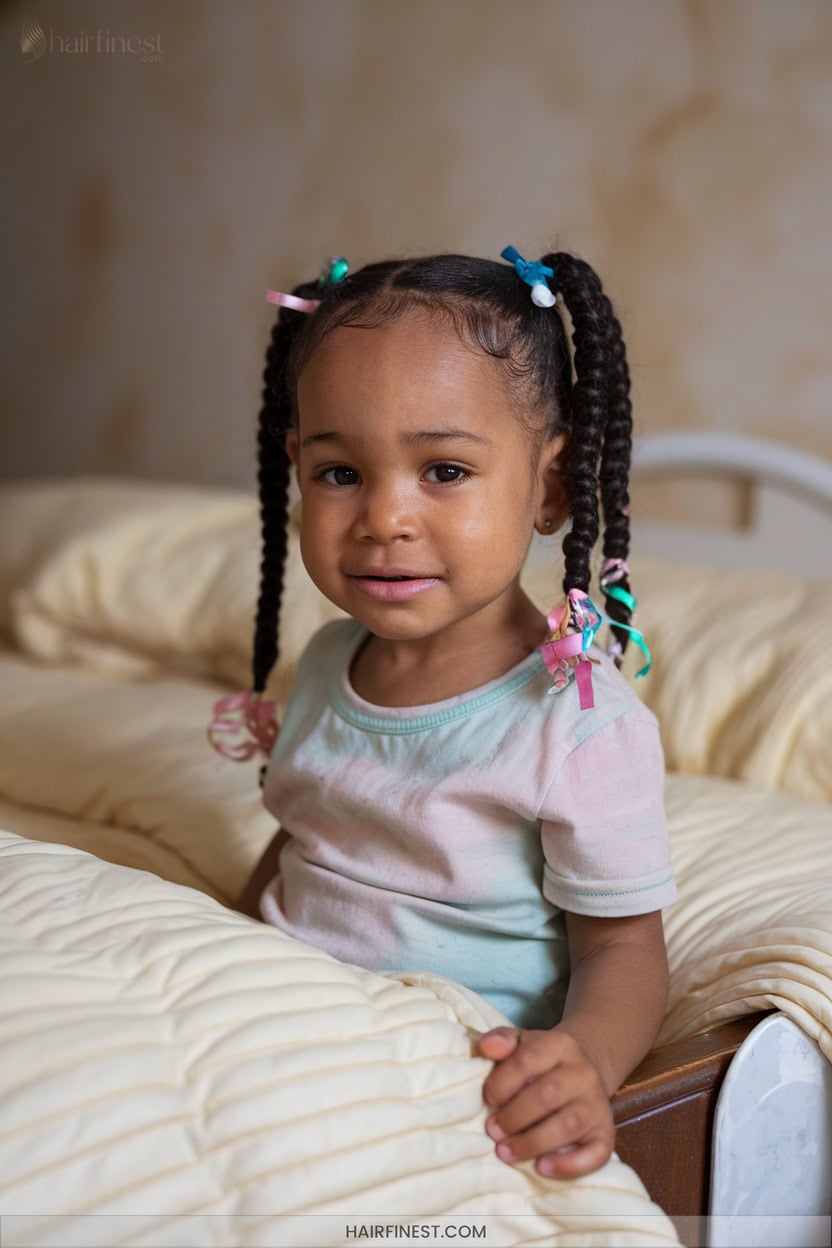 7 Playful Ponytails With Ribbons And Elastics