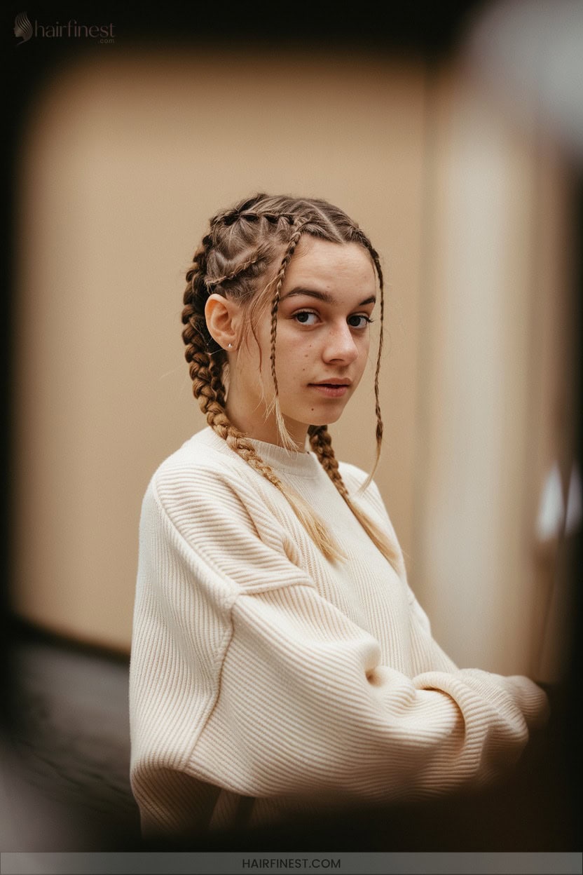 8 Triple Braid Hairdos For A Lightweight Finish