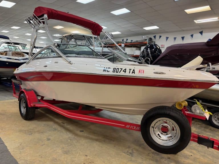 Pre-owned 2008 Four Winns H190 boat for sale at Hall's Sport Center.