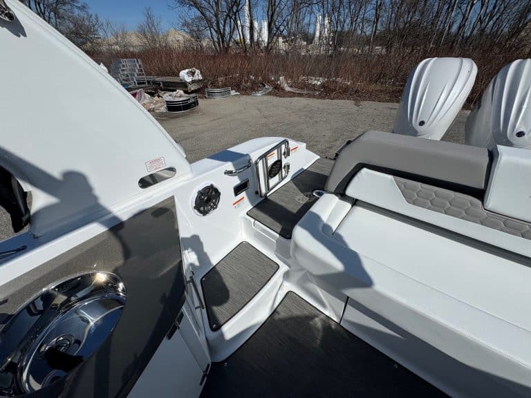 Luxury boat for sale at Hall's Sport Center.