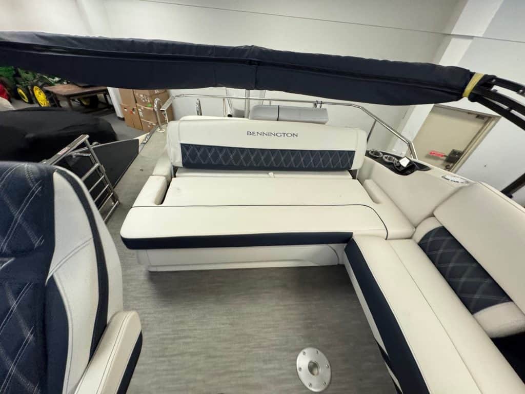 Bennington 23 RXSB pontoon boat with spacious seating and premium features.