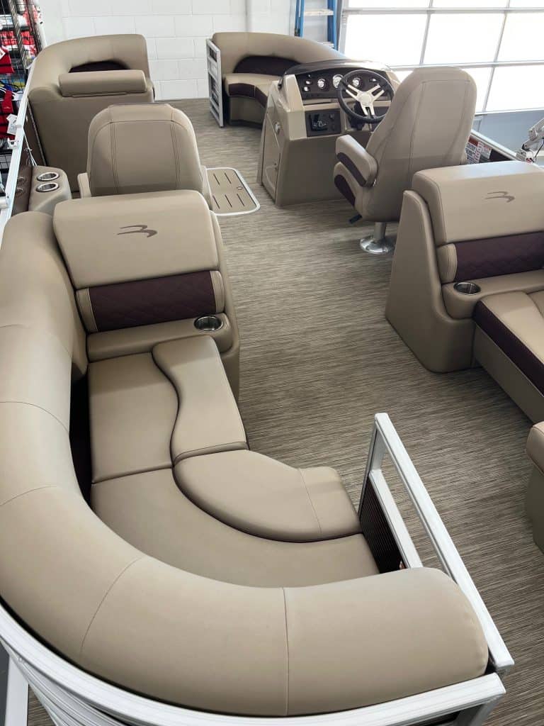 Interior view of the Bennington 23 LSR at Hall's Sport Center.