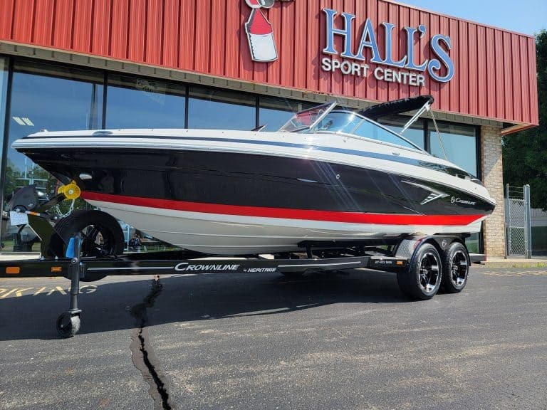 Luxury 2024 Crownline 240 SS for sale at Hall's Sport Center.