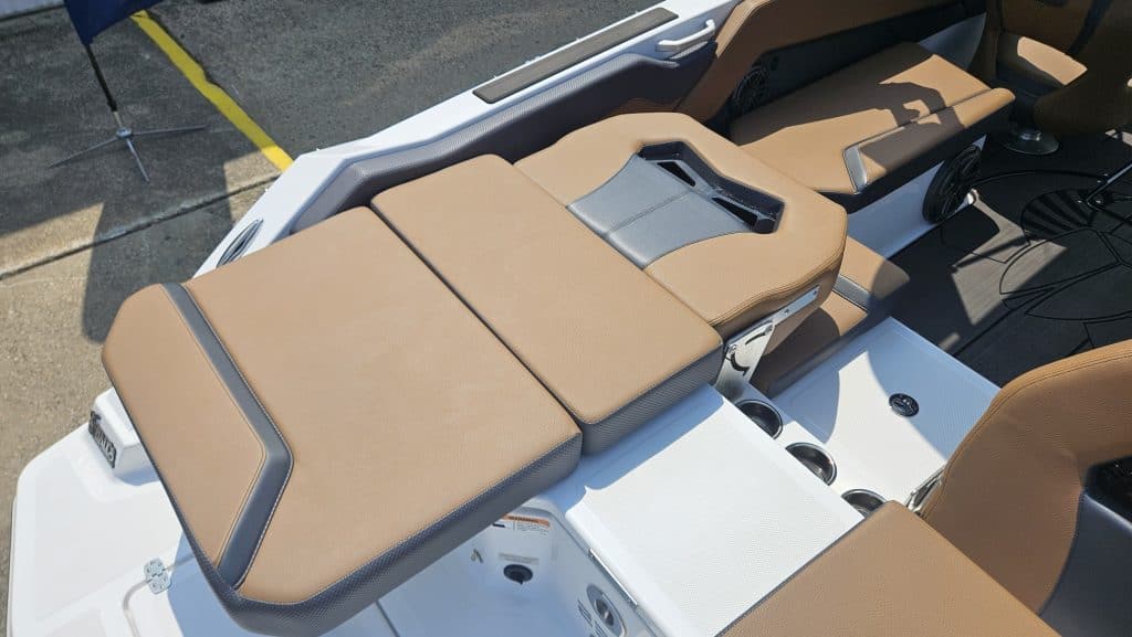 Premium Scarab 235 ID boat for sale at Hall's Sport Center, featuring luxurious seating and advanced.