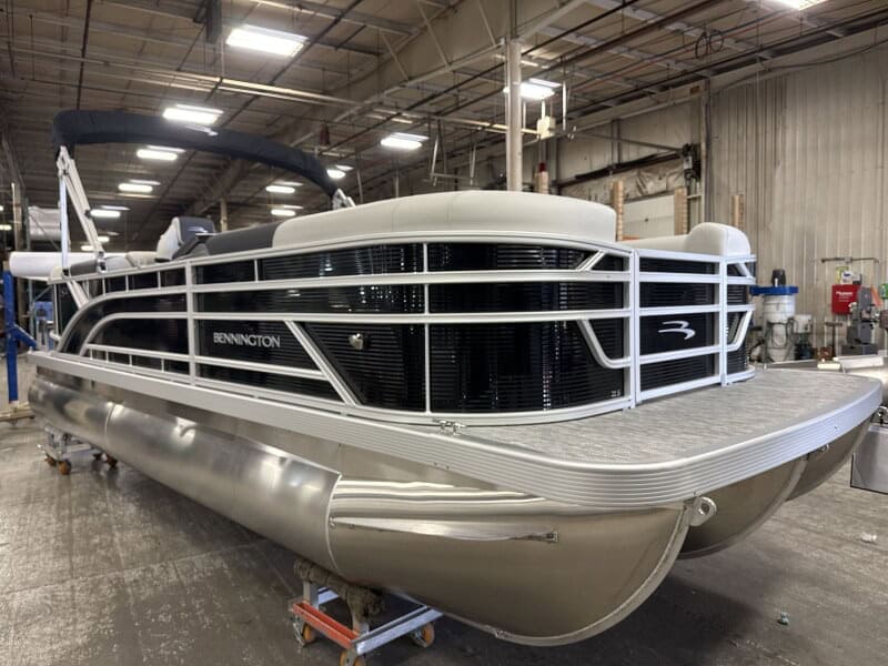 Bennington 22 SSR pontoon boat for sale at Hall's Sport Center.