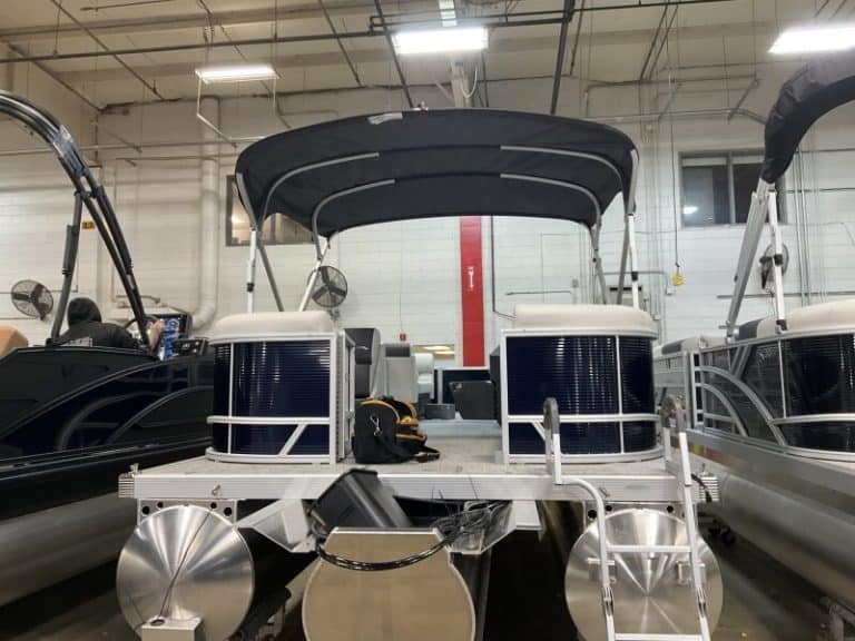 Bennington 22 SSR pontoon boat for sale at Hall's Sport Center.
