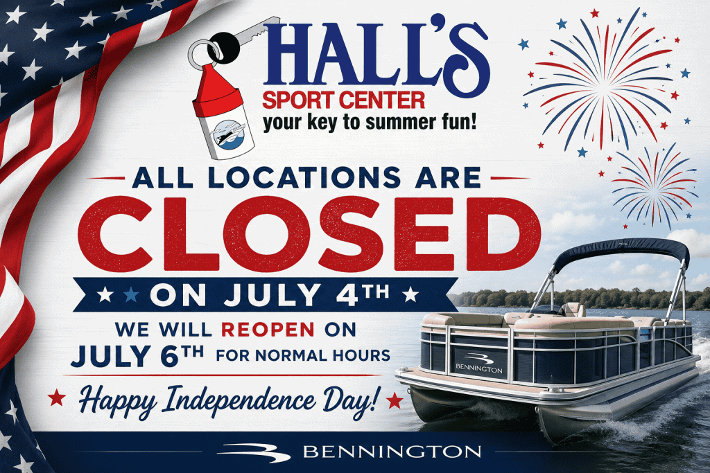 Hall's Sport Center closed on July 4th, reopening July 6th for summer fun.