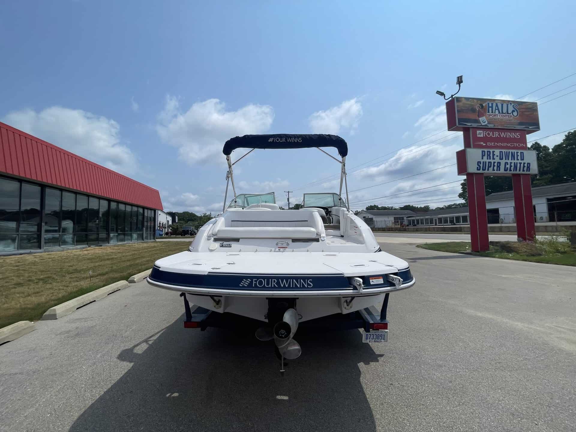 Pre-owned 2007 Four Winns 224 Funship boat at Hall's Sport Center.