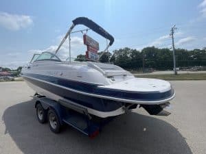 2007 Four Winns 224 Funship boat on trailer at Hall's Sport Center.