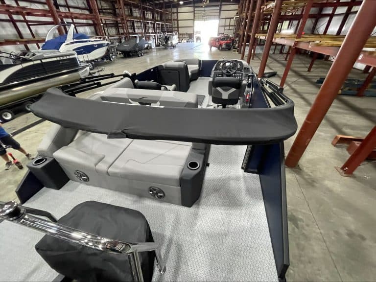 2027 EVOTTI 521CS boat in storage at Hall's Sport Center.