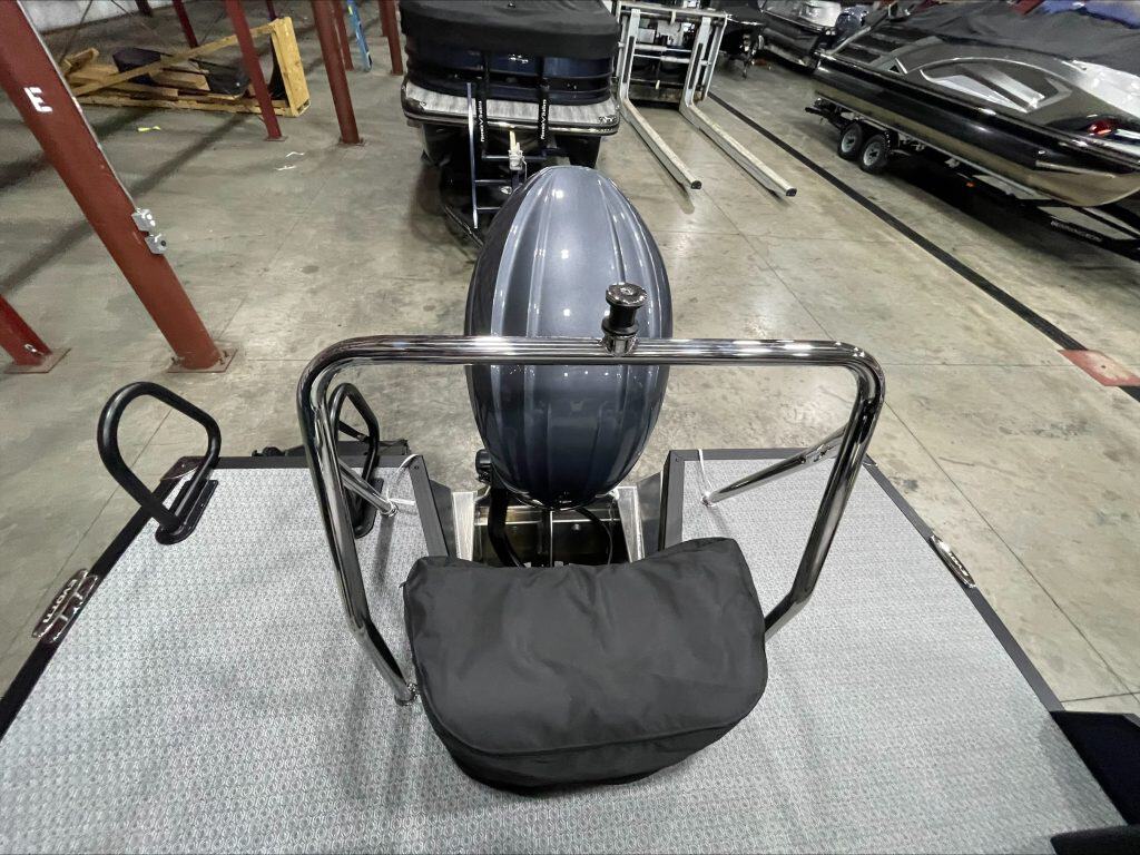 Outboard motor for boats at Hall's Sport Center.
