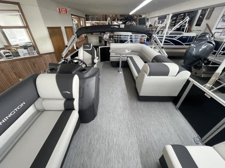 Bennington 20 S1L pontoon boat at Hall's Sport Center.