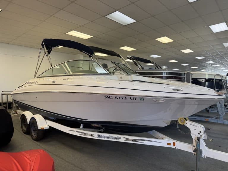 2006 Four Winns 230 powerboat on display at Hall's Sport Center.