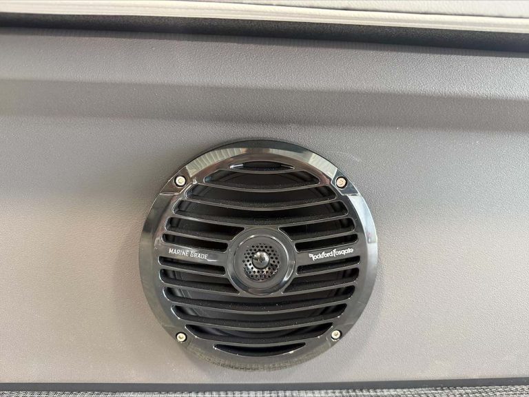 Close-up of a circular air vent at Hall's Sport Center.