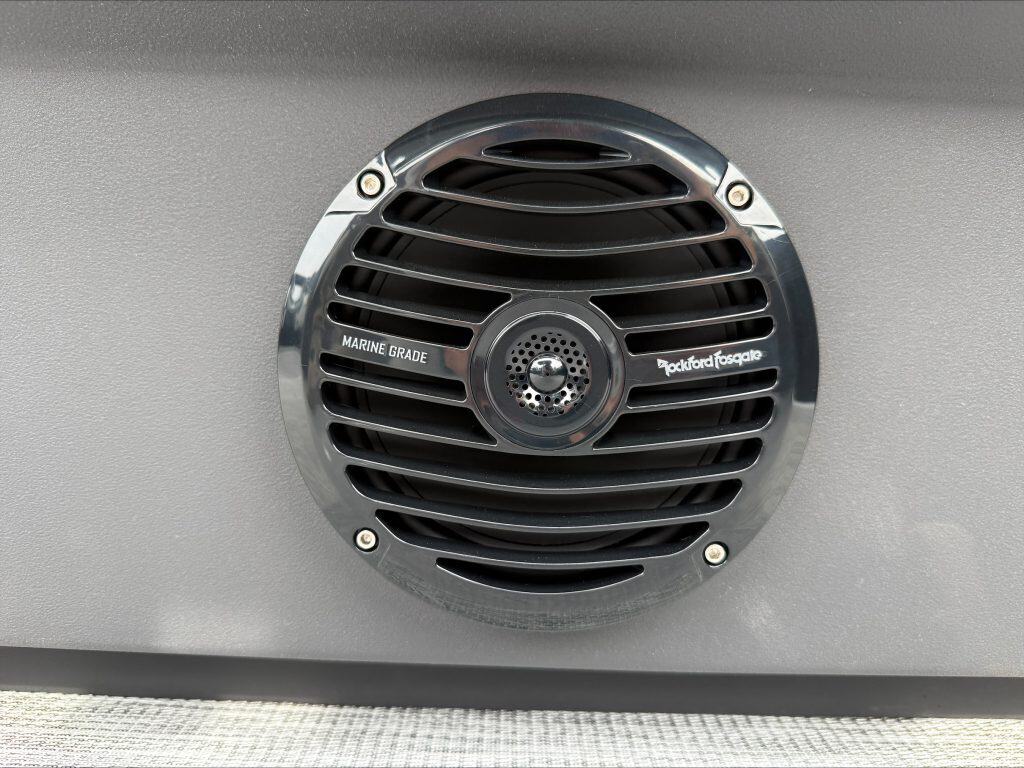Marine-grade Blackford speaker at Hall's Sport Center.