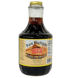 Pure Michigan Kasza Maple Syrup 32oz bottle for breakfast or cooking.