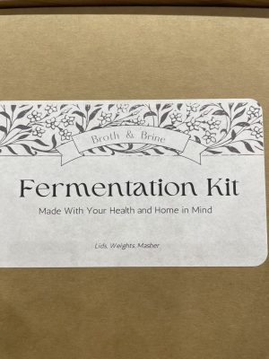 Fermentation kit for broth and brine with natural ingredients.