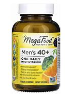 Megafood Men 40+ One Daily Multivitamin bottle for men's health.