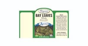 Organic bay leaves in a 1/2 oz package from Healthy Roots.