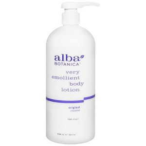 Alba Botanica Very Emollient Body Lotion for sensitive skin.