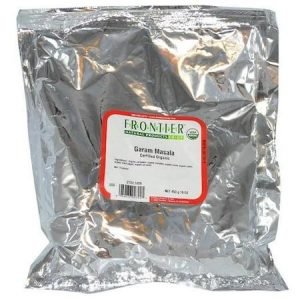 Organic Garam Masala spice in silver packaging for healthy cooking.
