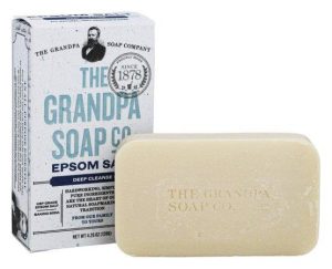 Epsom salt bar soap by The Soap Company for healthy skin.