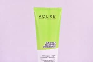 Healthy Roots Acure conditioner with lemongrass and argan oil for scalp health.