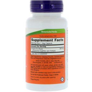 Bottle of Tonkat Ali supplement for testosterone support.