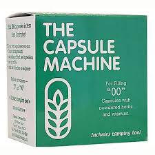 Healthy Roots capsule machine for filling capsules with herbs and vitamins.