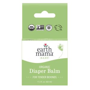 Organic diaper balm for tender baby skin, 2 fl oz, USDA Organic certified.
