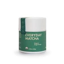 Healthy Roots Everyday Matcha Organic single origin matcha powder in container.
