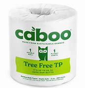 Eco-friendly Caboo toilet paper roll made from sustainable materials.