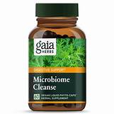 Gaia Microbiome Cleanse supplement bottle for gut health and microbiome support.