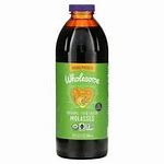 Healthy Roots organic blackstrap molasses bottle for baking and health.
