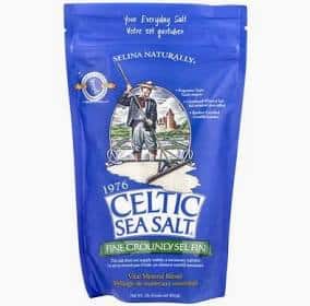 Celtic Sea Salt Fine Ground 8oz package for healthy cooking and seasoning.