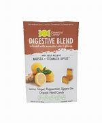 Healthy Roots Digestive Blend Hard Candy 3oz bag with lemon and ginger flavor.