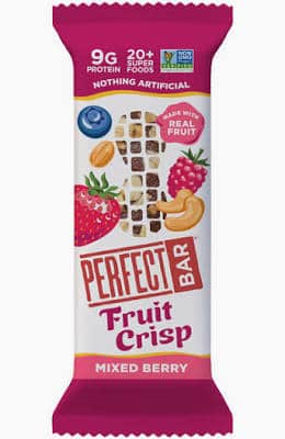 Healthy Roots Perfect Bar Fruit Crisp with mixed berries and nuts.