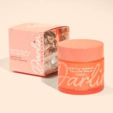 Healthy Roots Softly Simple Tallow Balm in pink jar with packaging.