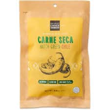Carne Seca Hatch Green Chile Handmade Beef Jerky 2.5oz package.