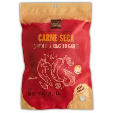 Carne Seca Chipotle and Roasted Garlic Beef Jerky 2.5oz package.