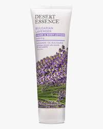 Desert Essence Bulgarian Lavender Hand and Body Lotion tube with lavender fields.