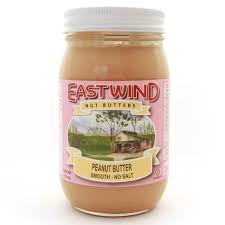 Healthy Roots Eastwind Valencia Peanut Butter Smooth No Salt 16oz jar.