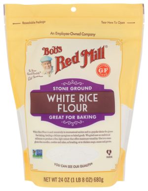 Bob's Red Mill White Rice Flour 24oz for baking and cooking.