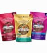 Healthy Roots granola packages in assorted flavors on a white background.