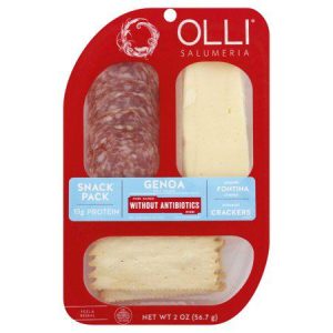 Genoa salami and Fontina cheese snack pack from Healthy Roots.