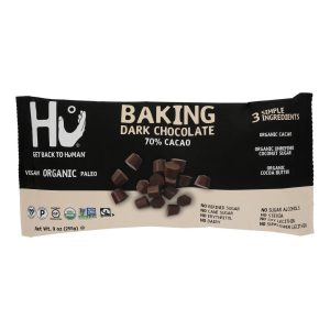 Dark chocolate gems with 70% cacao from Healthy Roots, organic and vegan-friendly.