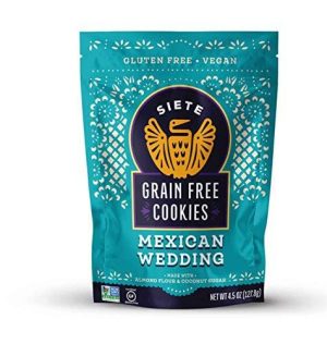Healthy Roots gluten free vegan Mexican wedding cookies package.