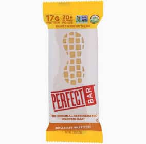 Healthy Roots Perfect Bar Peanut Butter with natural ingredients and protein.