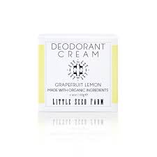 Healthy Roots Little Seed Deodorant Cream with grapefruit and lemon scent.